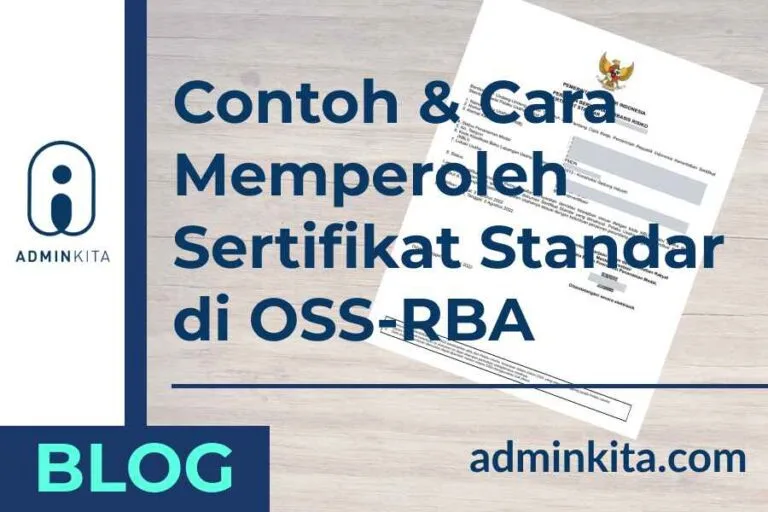 contoh sertifikat standar oss rba dan cara mendapatkan sertifikat standar