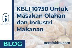 KBLI 10750 untuk masakan olahan industri makanan