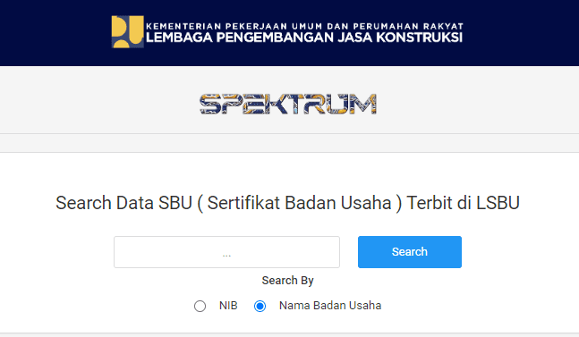 Cara Mengecek Sertifikat Badan Usaha Sbu Konstruksi Online Di Lpjk