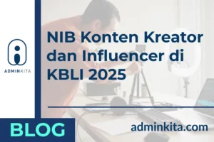 NIB Konten Kreator dan Influencer KBLI 2025