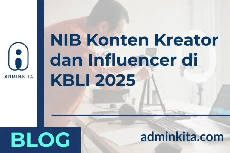 NIB Konten Kreator dan Influencer KBLI 2025